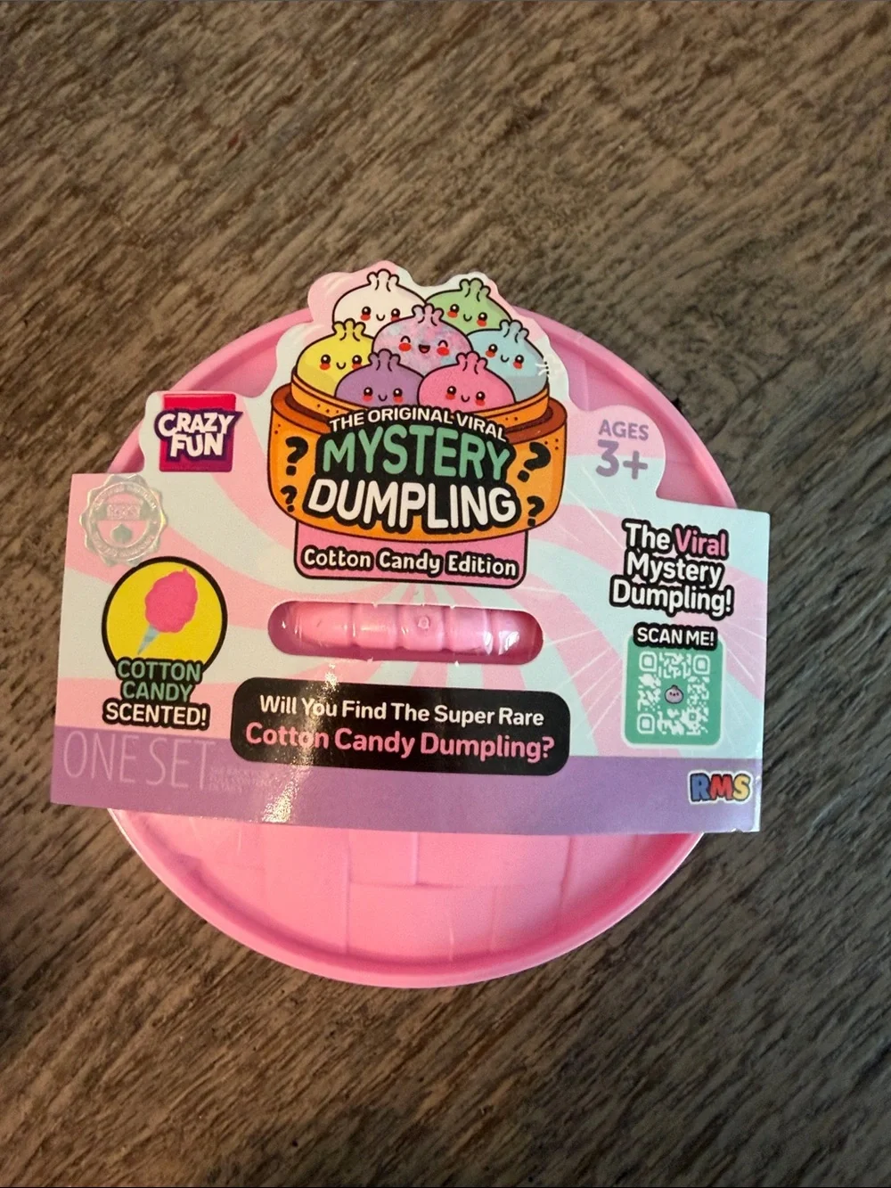 RMS Crazy Fun Mystery Dumpling Cotton Candy Bao Bun Mini Cupcake Rose Gold Set